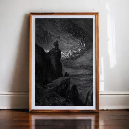 Affiche – Dante : La tempête de l’Enfer (Gustave Doré, 1861)
